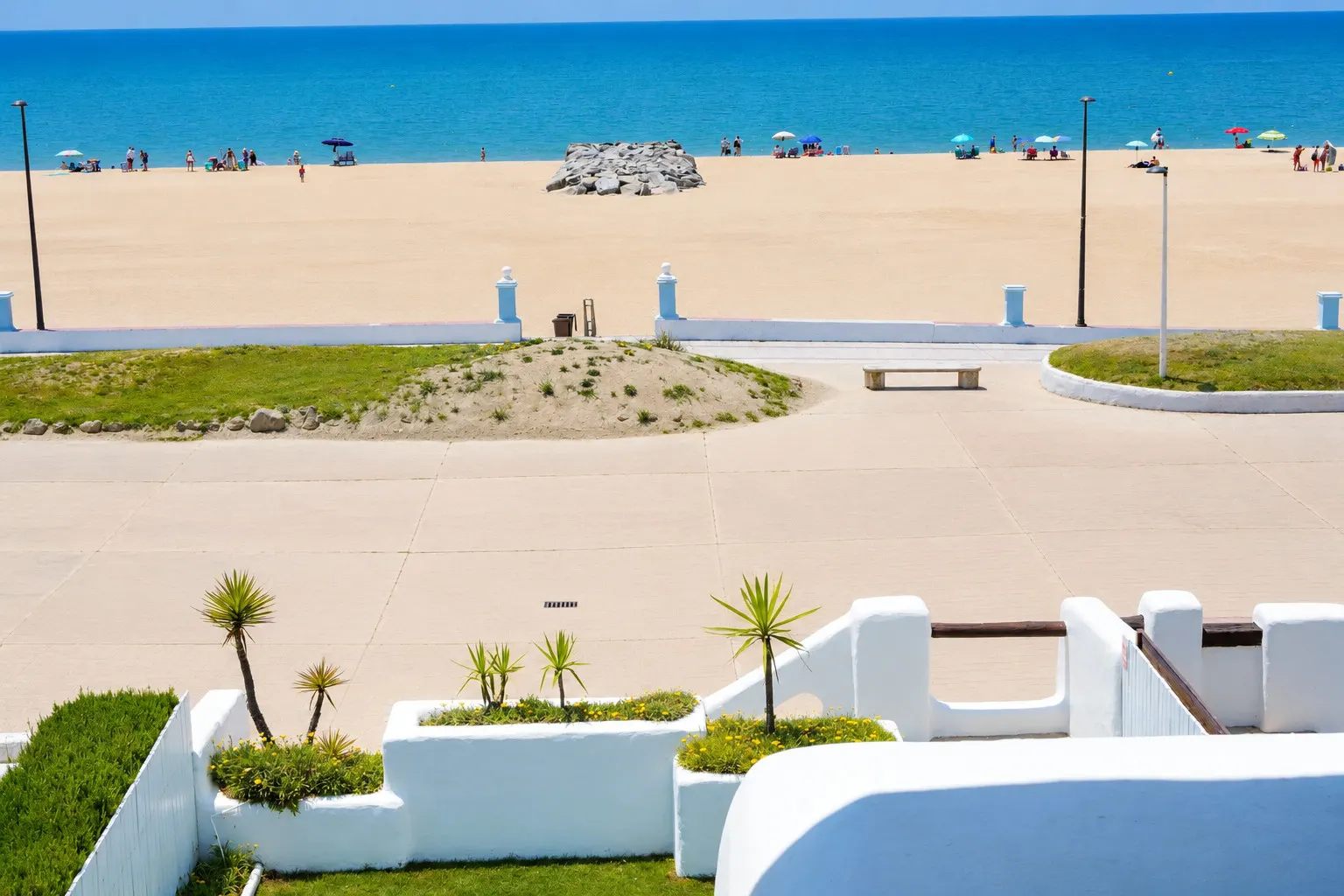 View of Matalascañas beach from the terrace